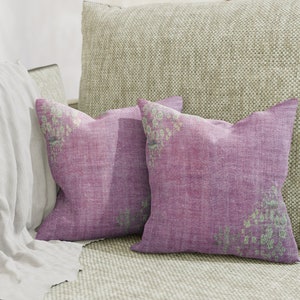 Lavender cushion, Flower design pillow, Couch pillow, Travel pillow, Toss pillow cover, Velvet pillow, Lovely pillow cases, 4526-03