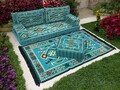 Arabic majlis set, Floor sofa seating, Floor cushion set, Reading nook cushion, Window seating, Kilim cushion set, Traditional sofa, FS 34