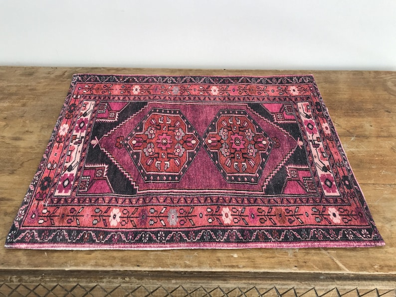 Statement placemats, High-quality table mats, Cultural decor, Heritage style placemats, Velvet Turkish rug design table mats, 8034-01 image 1