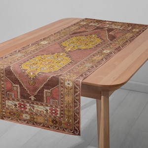 Handcrafted look runner, Noble table setting, Exotic table decor, Middle Eastern style table craft, Rustic table decor, party decor, 8035-02