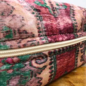 Bohemian makeup bag, Oriental design makeup bag, Handmade makeup bag, Kilim pattern makeup bag, Woman travel bag, Gift for mom bags