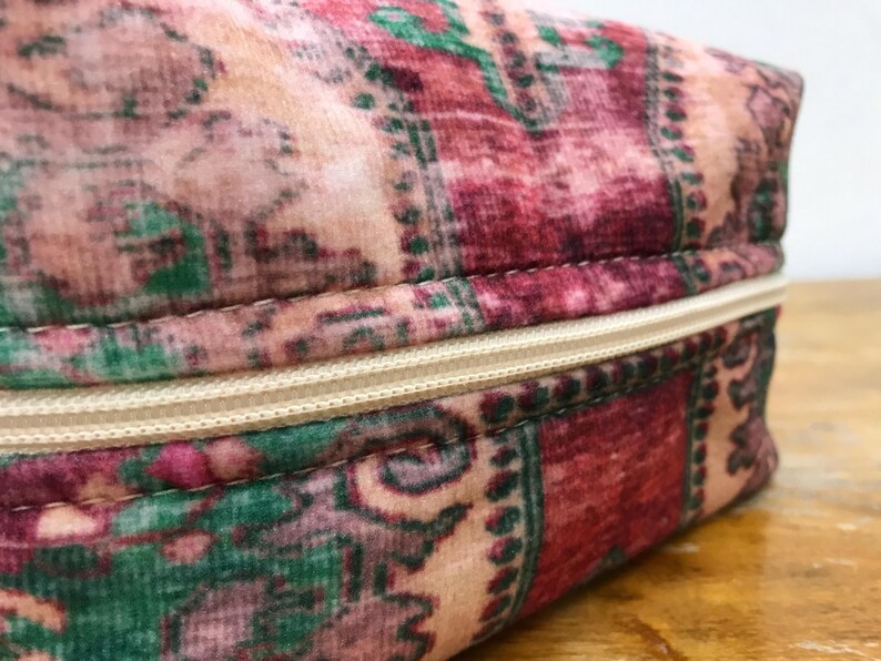 Bohemian makeup bag, Oriental design makeup bag, Handmade makeup bag, Kilim pattern makeup bag, Woman travel bag, Gift for mom bags