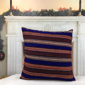 turkish kilim pillow, pillow cover, casual pillow, decor pillow, 24 x 24 couch pillow, handmade pillow, decorative sofa pillow, 1913