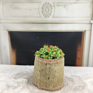 Home Decor, Handmade plant pot holder, Flower pot cover, Planter, Turkish rug basket, Vintage rug basket, Bohemian decor, Boho decor PH 1122