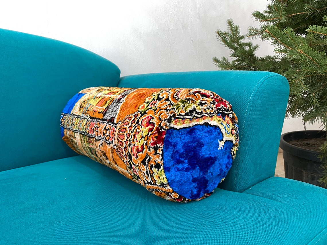 Decorative Pillow Roll Couch Pillow Soft Yoga Pillow Etsy