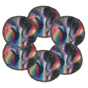 Abstract design rug coasters, Colorful stylish coaster set, Unique home decor gift, Sustainable coasters, Table accessories, Cozy coasters