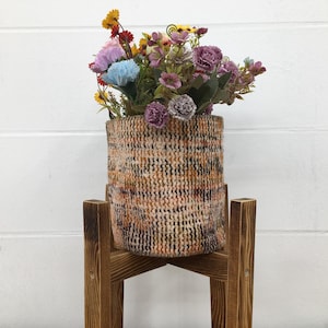 handmade basket, planter basket, retro basket, storage basket, orchid holder, flower pot boho, laundry basket, vegetables basket, PH 4257