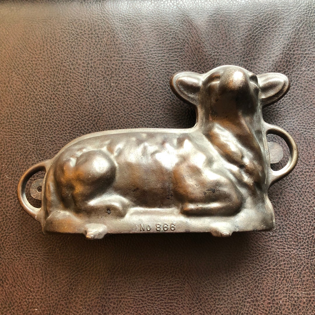 Antique Griswold Lamb Cake Mold Etsy