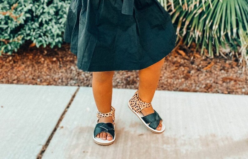 baby leopard sandals