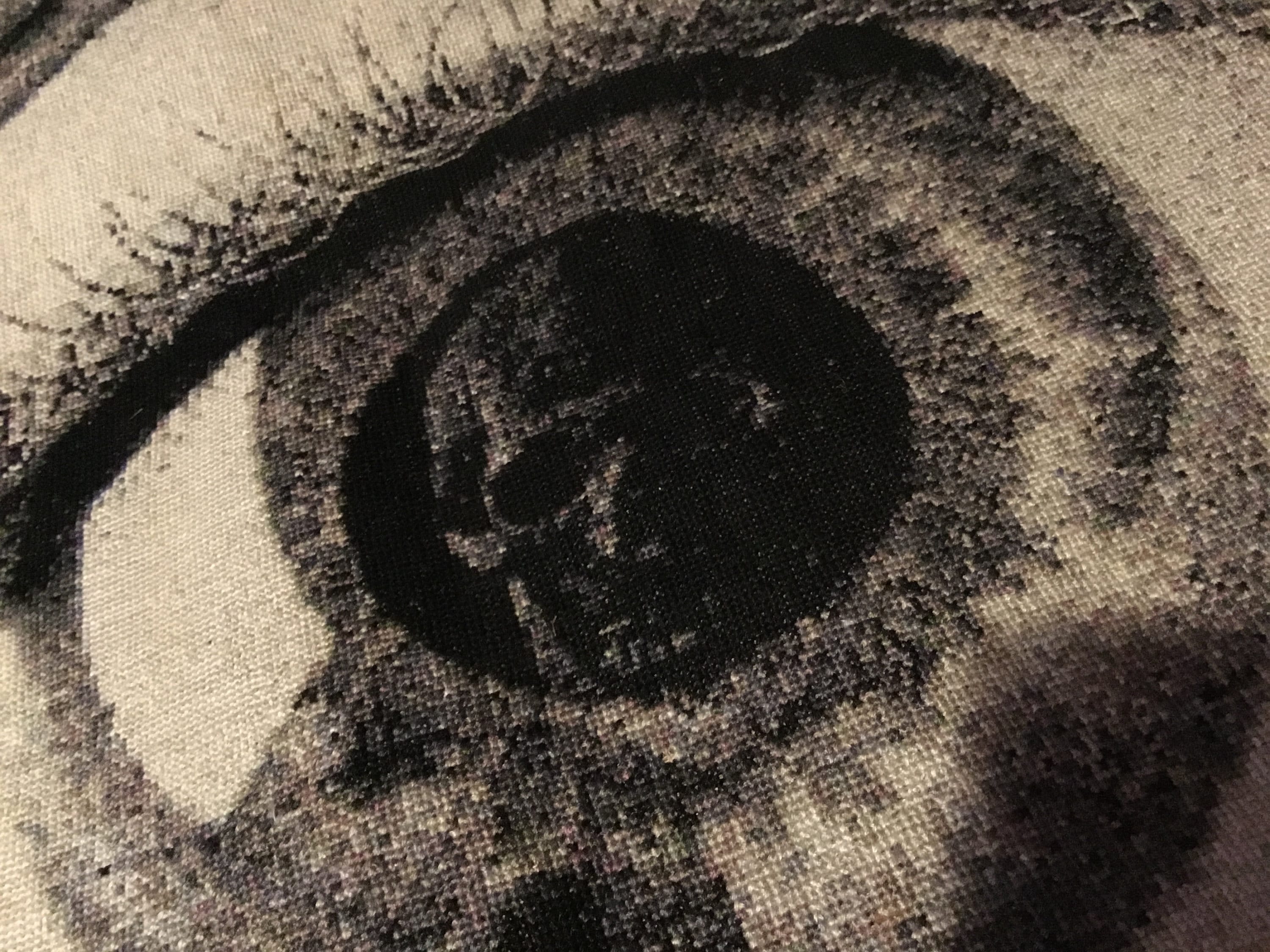 M.C. Escher 'eye' Cross Stitch Embroidery Art - UNFRAMED Optical ...