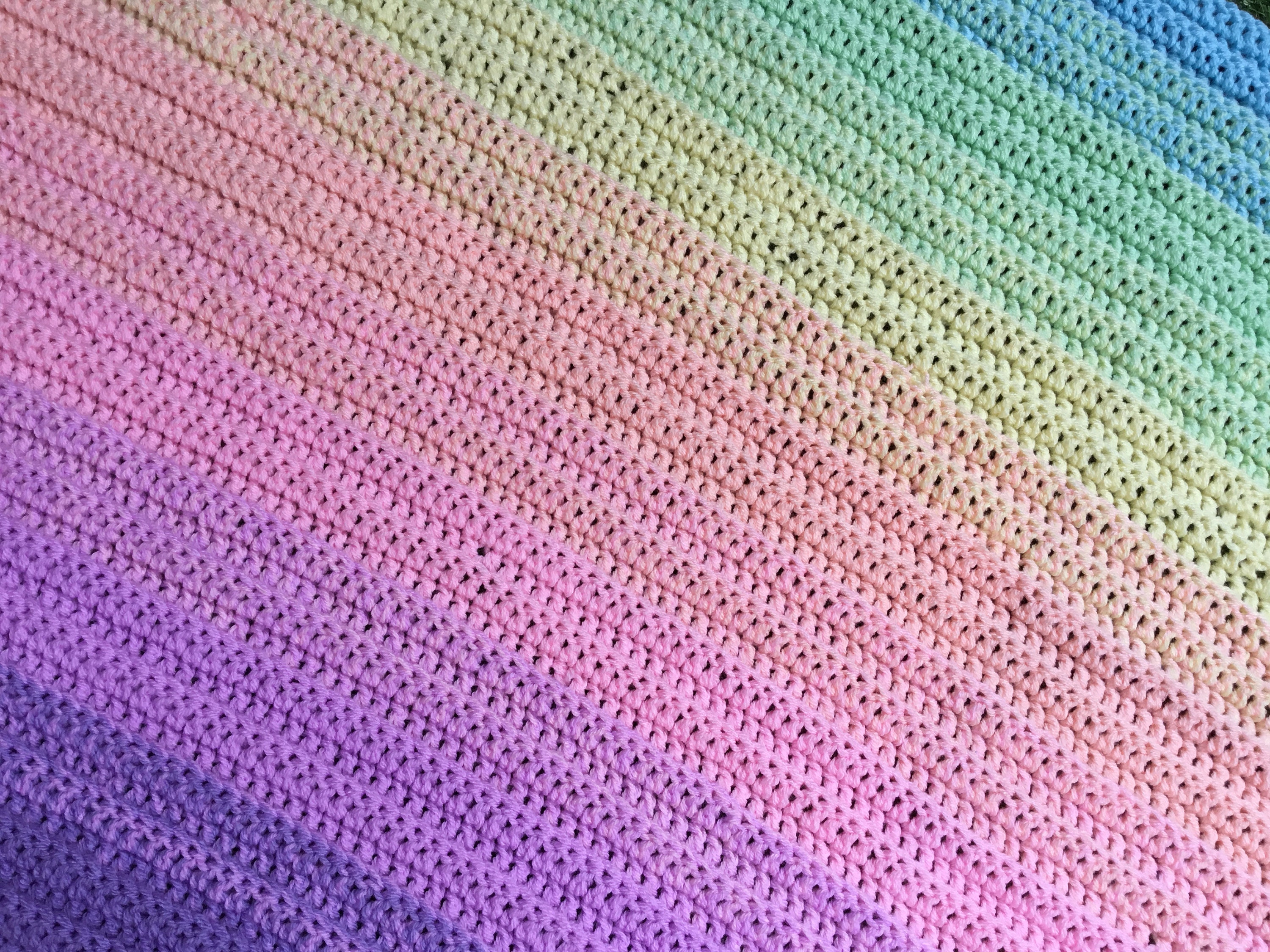 Pastel rainbow throw sale