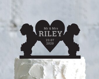 dog I licked it its mine, FREE SHIP funny cake topper Collie dog wedding cake topper pawsnclaws collie