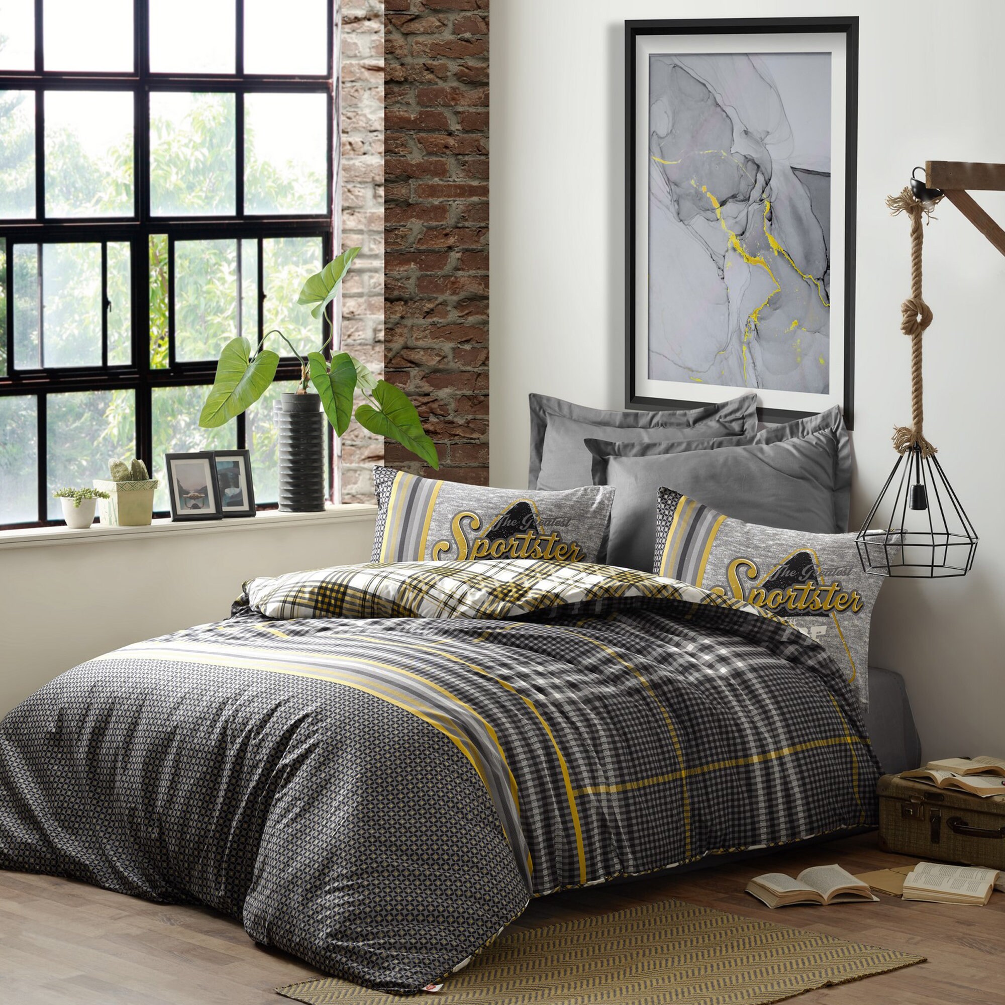 Masculine Duvet Cover Set 100 High Quality Turkish Cotton Etsy