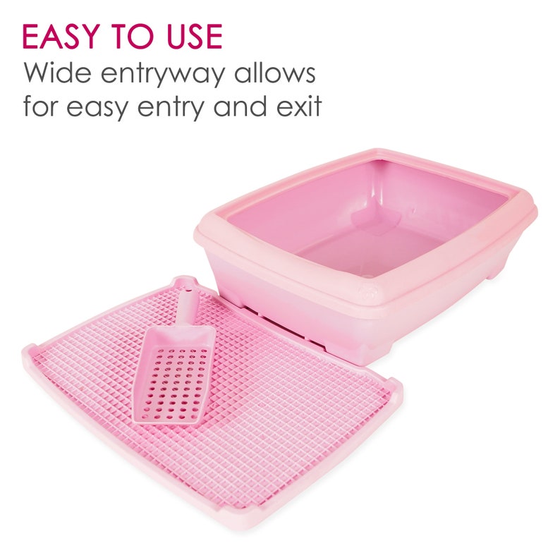 Outdoor Cat Litter Box Pan With Cat Litter Mat and Scooper Etsy