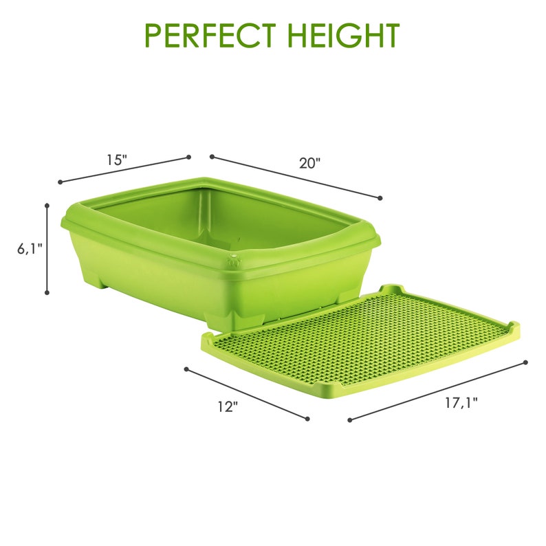 Outdoor Cat Litter Box Pan With Cat Litter Mat and Scooper Etsy