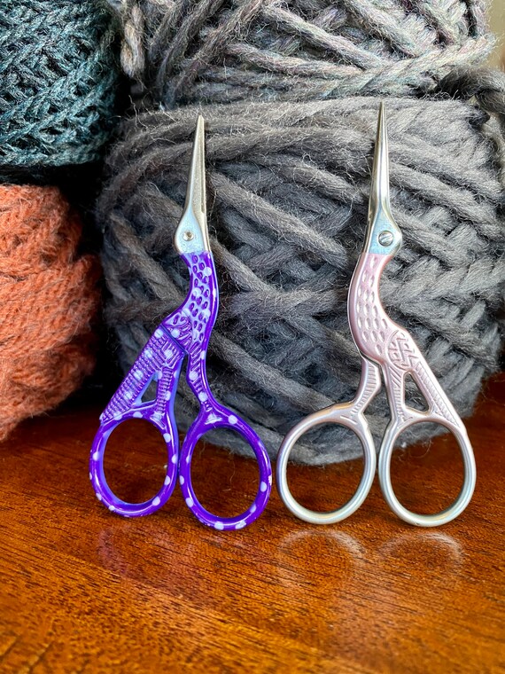 Purple Polka-dot Stork Scissors. Small Embroidery Scissors. Cute Craft  Scissors. Sewing Scissors. Fun Retro Style Crane Scissors -  Hong Kong
