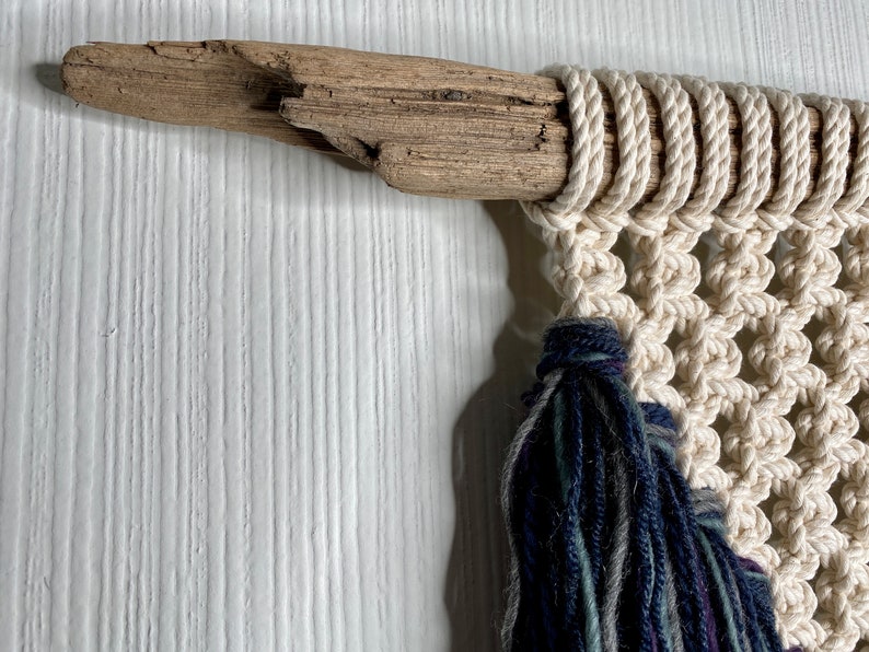Macrame Wall Hanging Fiber Art Primitive