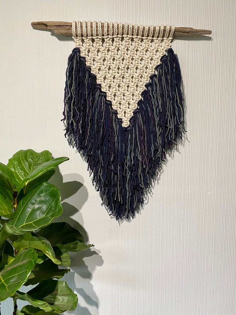 Macrame Wall Hanging Fiber Art Primitive