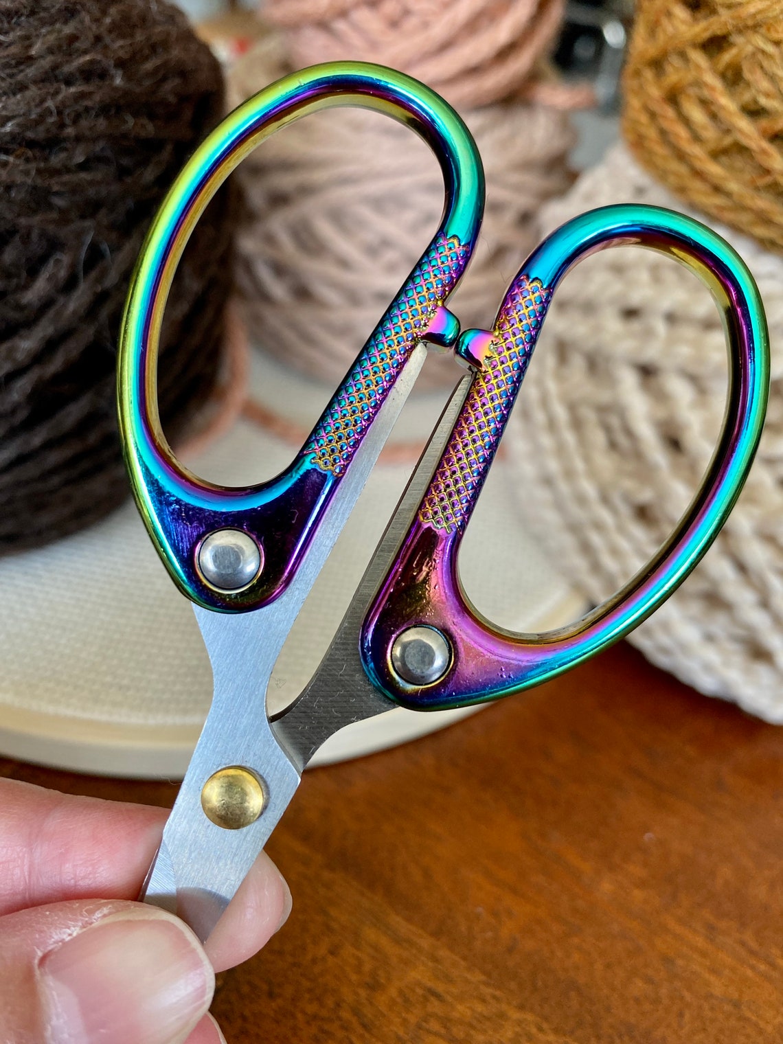 CurvedTip Rainbow Embroidery Scissors Etsy