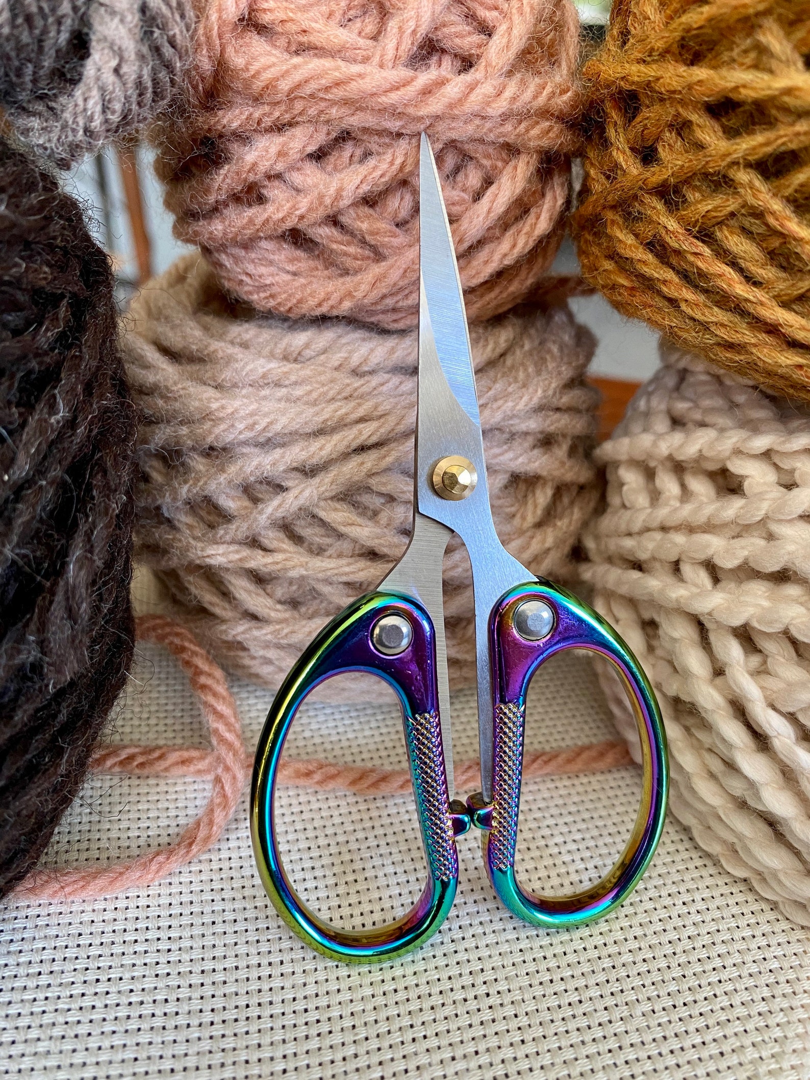 Curvedtip Rainbow Embroidery Scissors Etsy