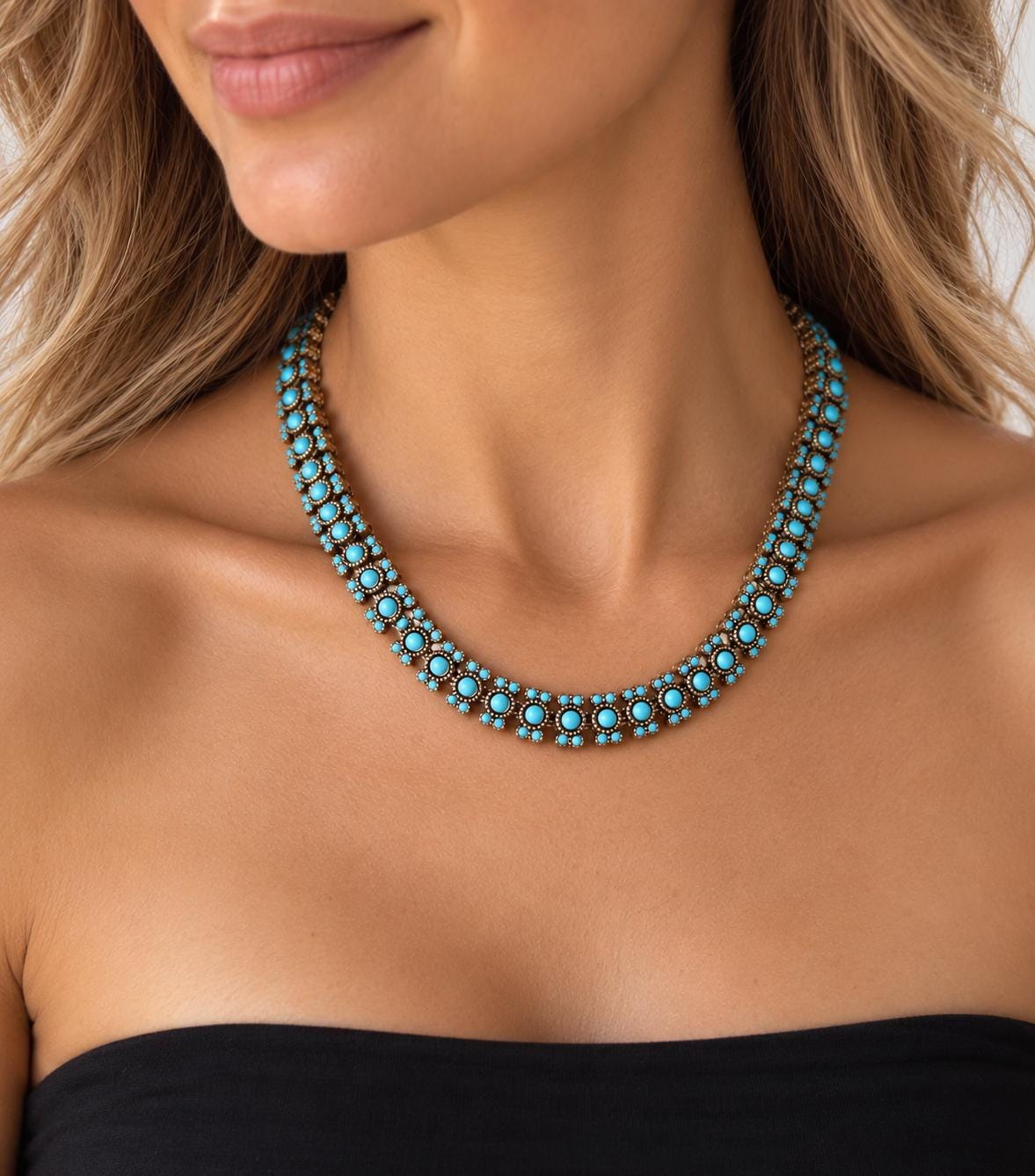 アクセサリー VINTAGE Turquoise Necklace Vintage Turquoise Necklace - Etsy