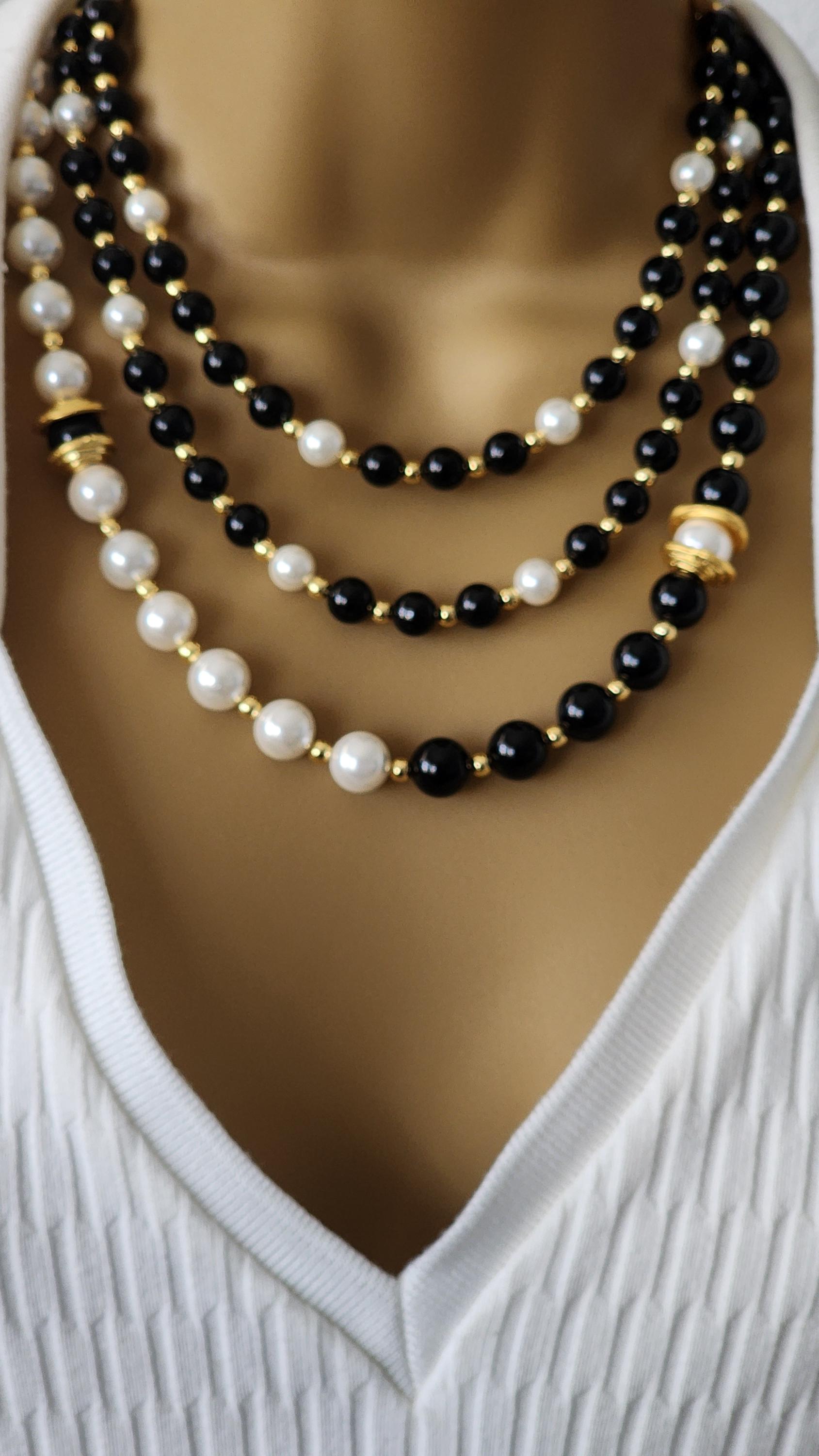 Vintage Multi Strand Pearl Necklace - Etsy