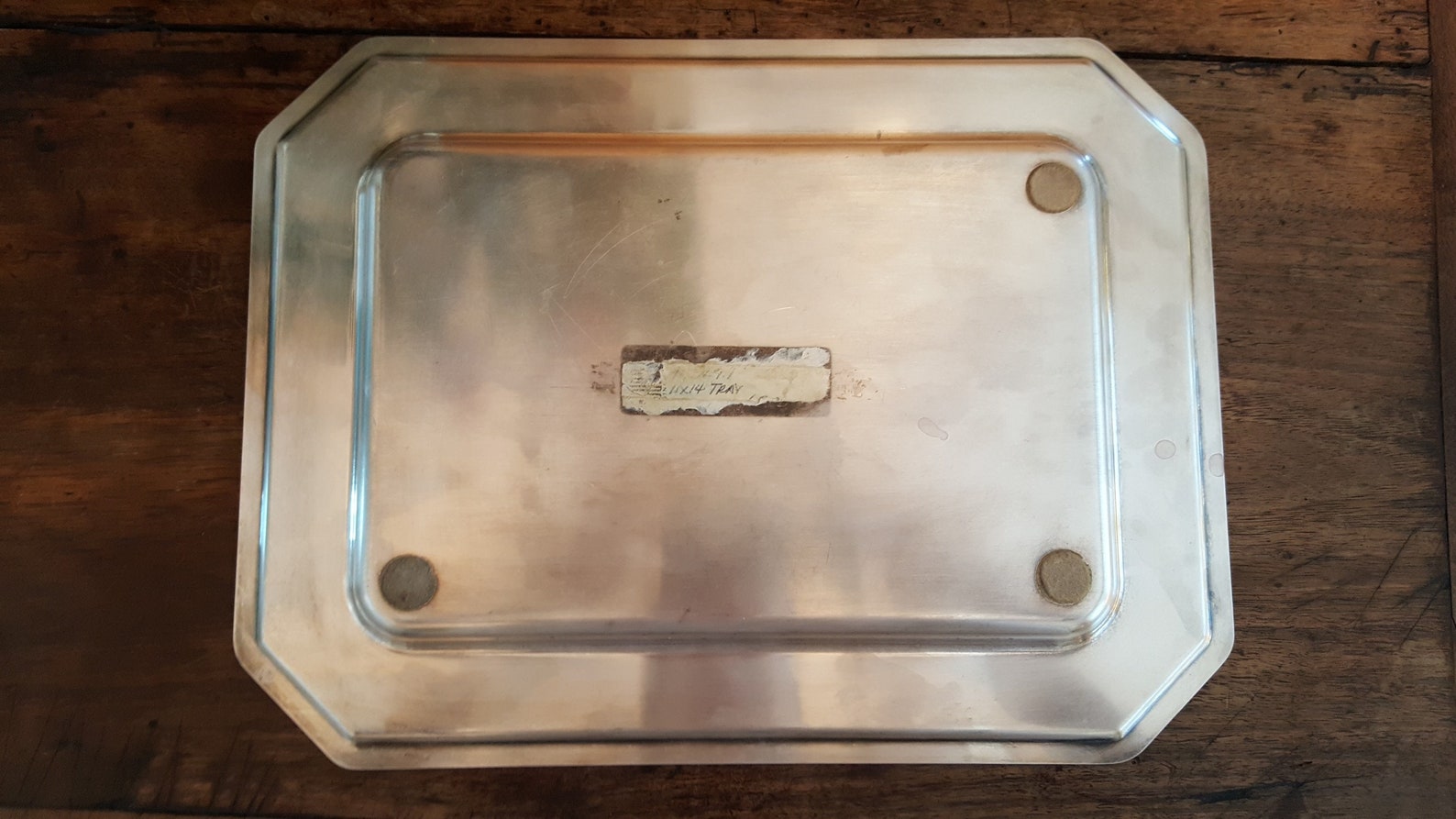 Hotel Silver Plate Serving Tray Modern Deco Design Etsy