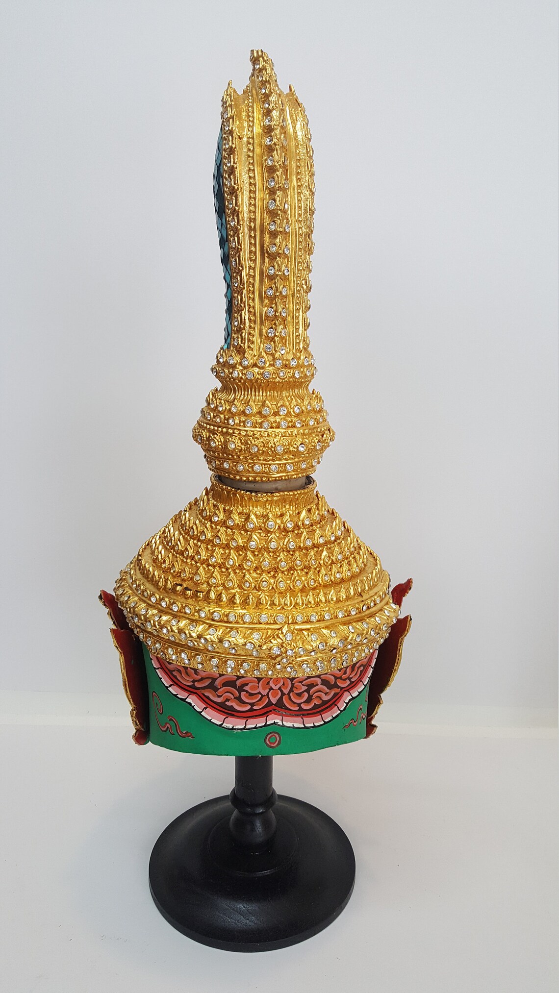 Traditional Thai Dance Headdress With Headpiece and Two Gold Towers - Etsy