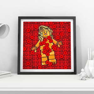 Pop Art - Poster - Zeichnung - Tabelle - Abbildung - Poster Kunst - Zeitgenössische - Fan Art - Bricks - American Beauty