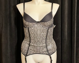 Vintage Y2K snake skin teddy set- Large