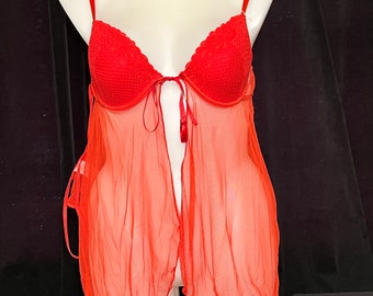 Vintage 90s red babydoll XL