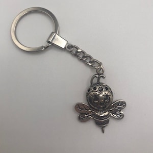 Silver Bee Keyring