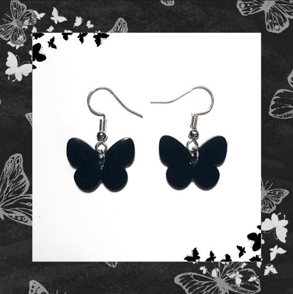 Black Butterfly Earring Black Butterfly Earring