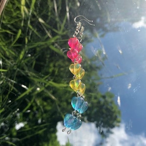 Pansexual Pride Heart Earrings