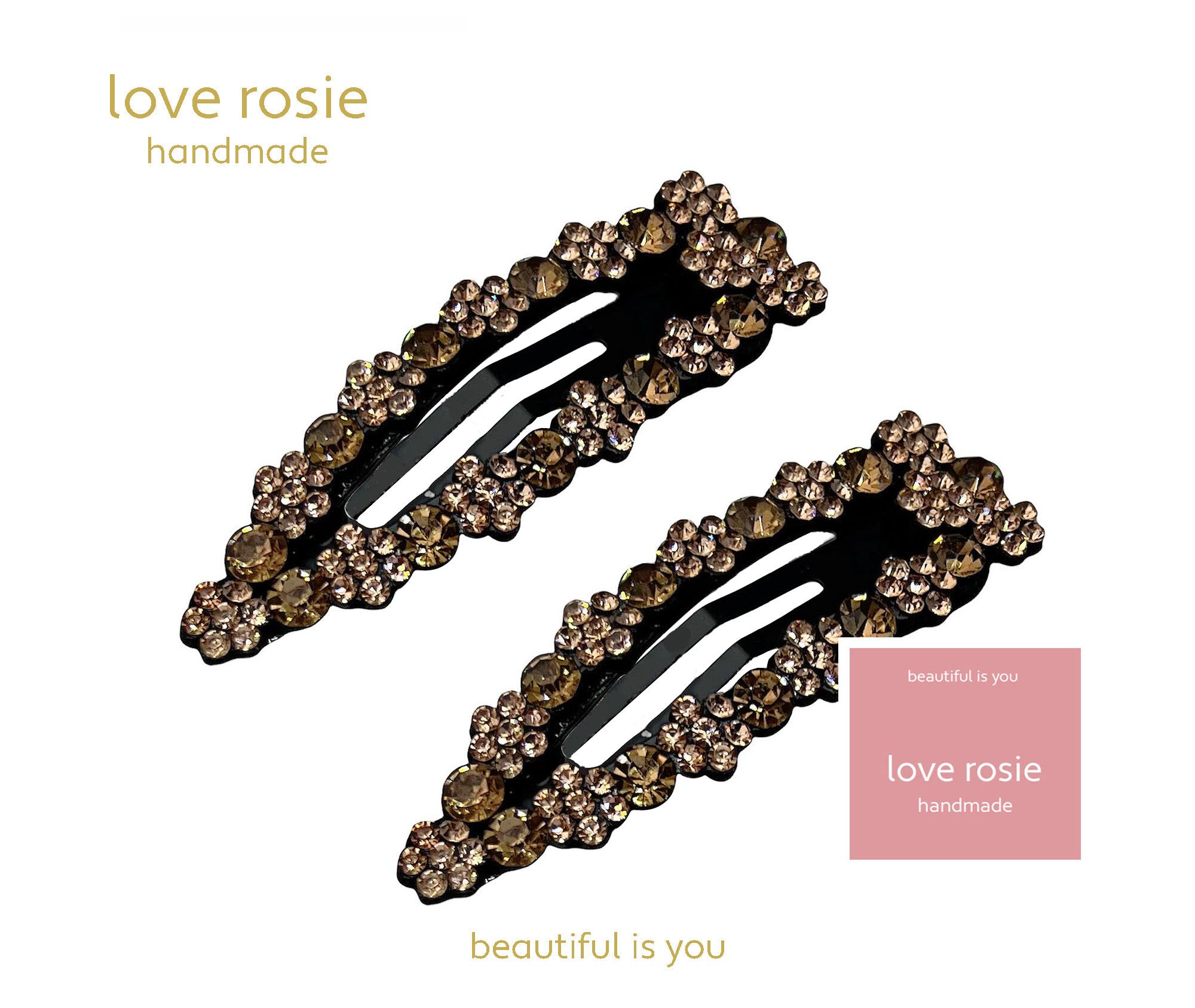 ROSE GOLD RHINESTONE Snap Hair Clips Slides Barrettes 2 Pack - Etsy ROSE GOLD RHINESTONE Snap Hair Clips Slides Barrettes 2 Pack - Etsy