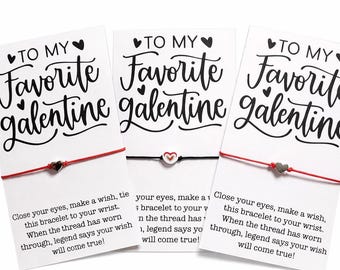 Happy Galentine’s Day- gal pal- valentine’s day- wish bracelet- best friend gift - girl power- women empowerment