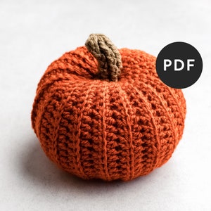 Easy Crochet Pattern for a Rustic Style Farmhouse Pumpkin Fall Pumpkin Crochet Pattern for Beginners Halloween and Thanksgiving Crochet image 1