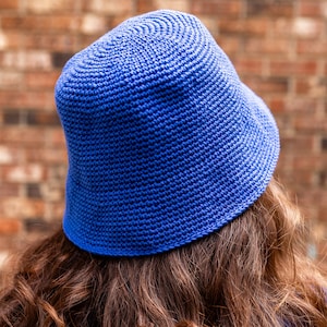 Easy Crochet Bucket Hat Pattern - Cotton Crochet Bucket Hat with Brim - Beginner-Friendly Instructions