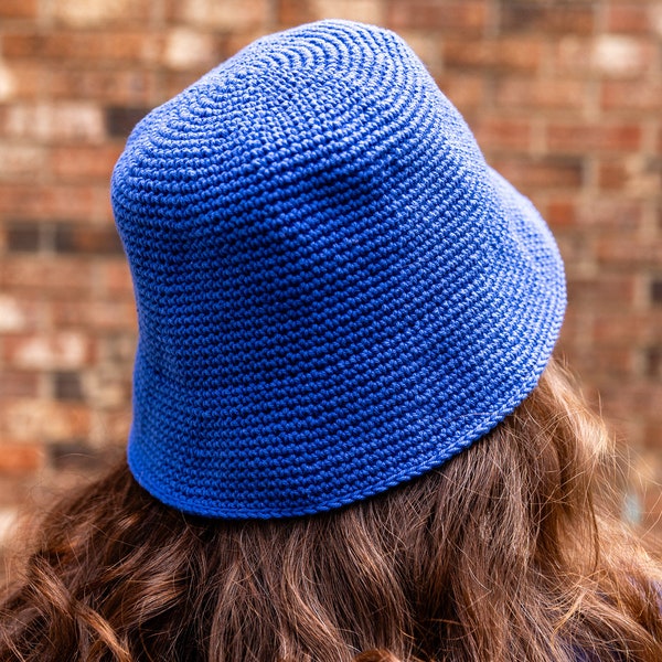 Easy Crochet Bucket Hat Pattern - Cotton Crochet Bucket Hat with Brim - Beginner-Friendly Instructions