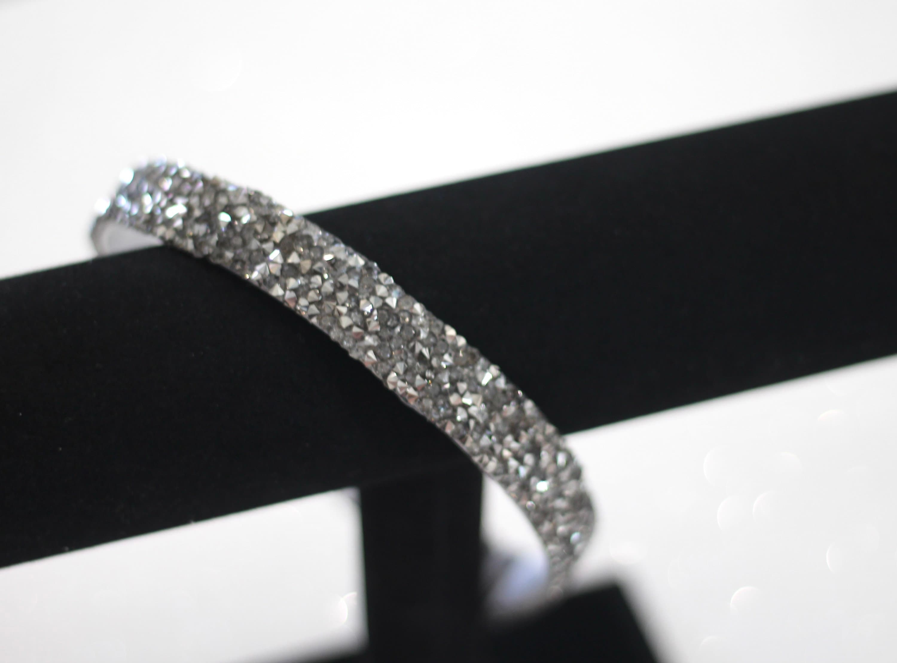 Dark Gray Grey Silver Rhinestone Crystal Bling Rock Sparkly - Etsy