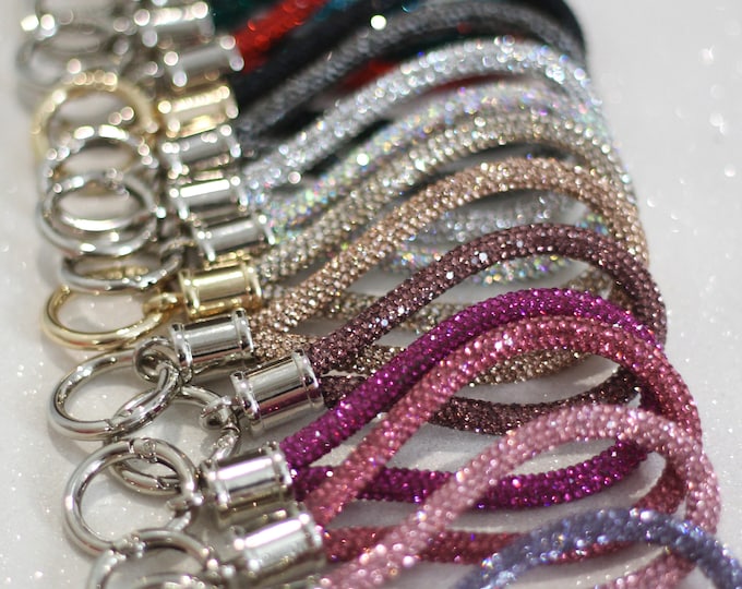 Loop Key Charm Rhinestone Rhinestone Ball Keychain Bling Keychain Christmas Gift - Etsy