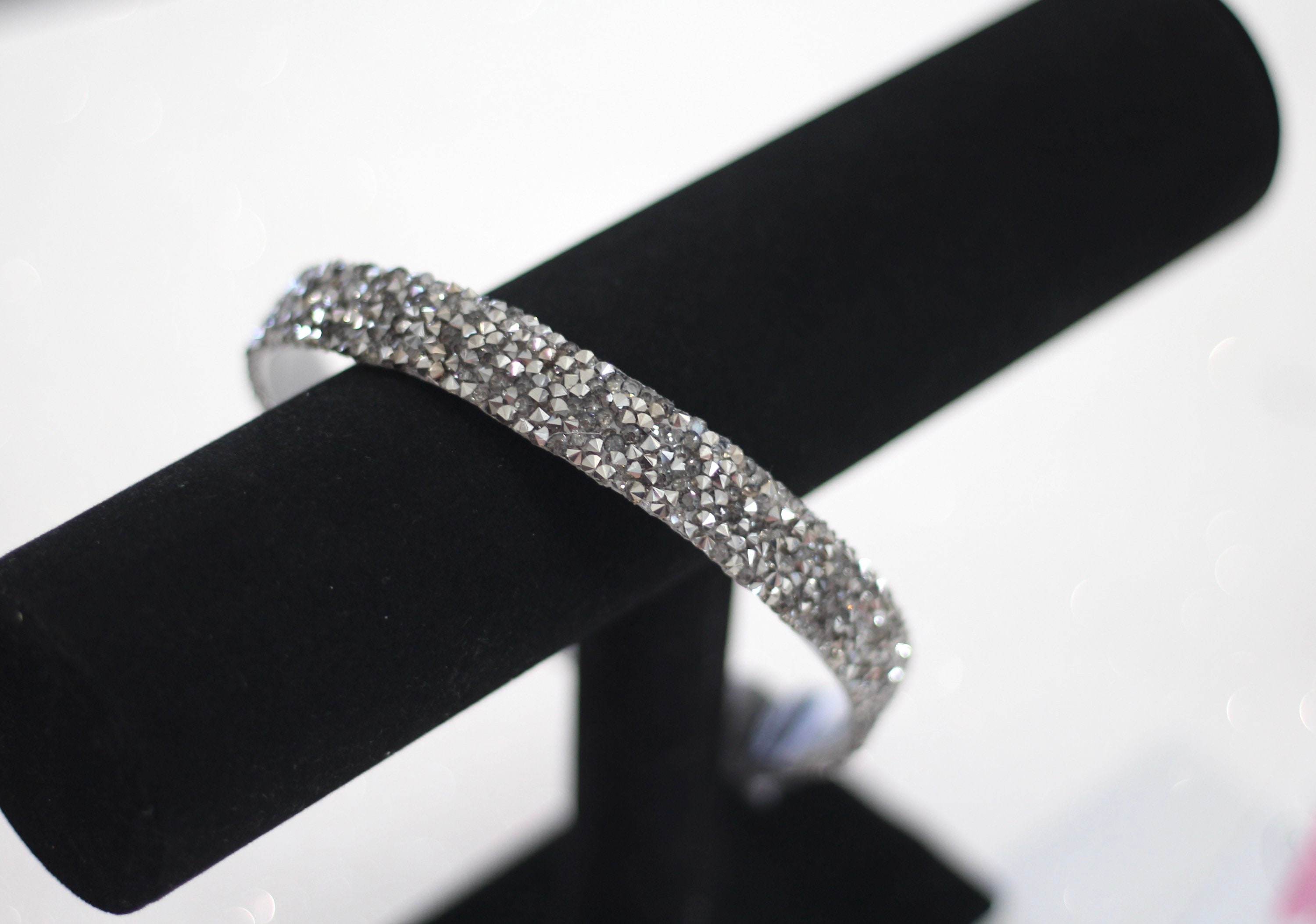 Dark Gray Grey Silver Rhinestone Crystal Bling Rock Sparkly | Etsy