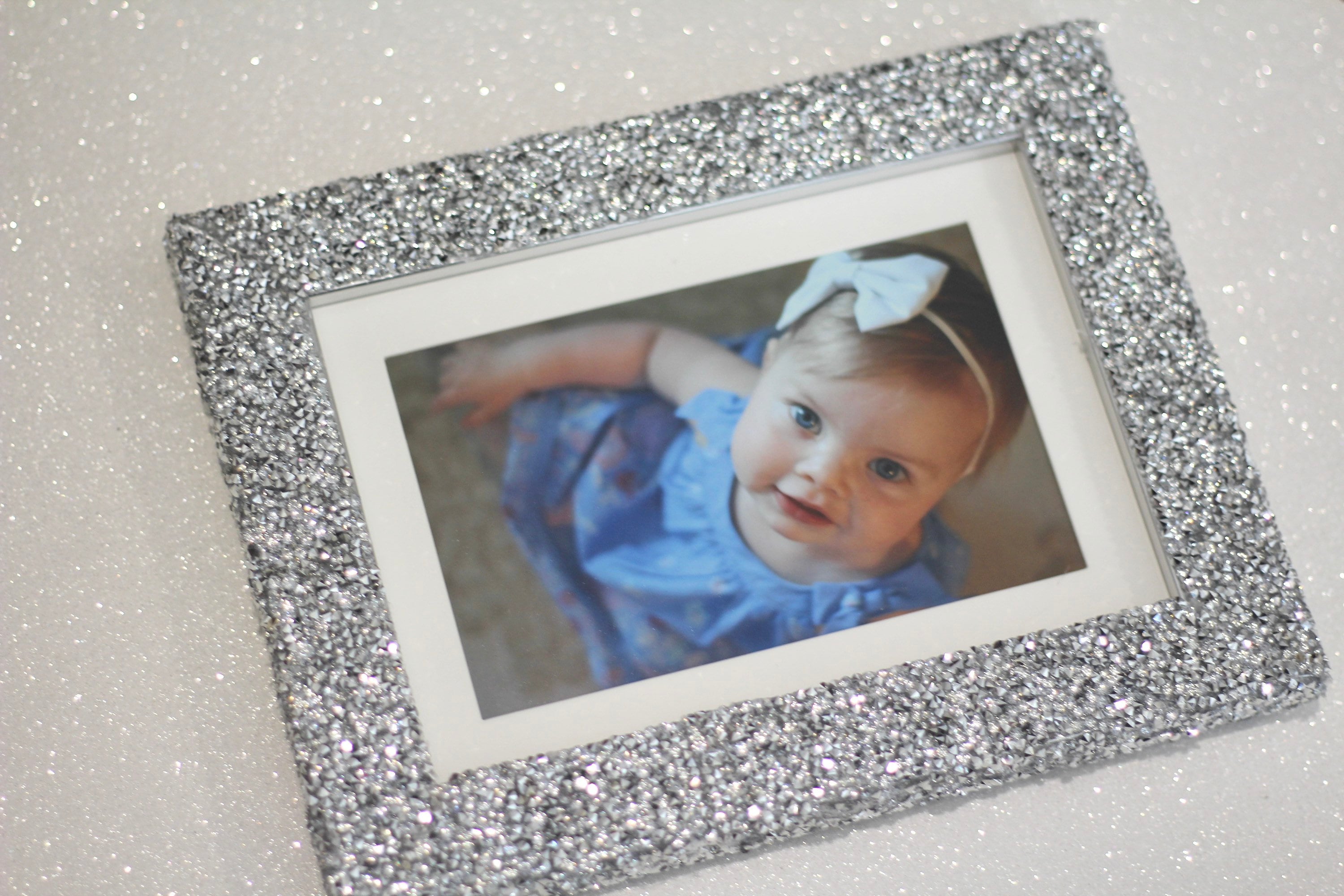 Silverblackrhinestone bling picture photo framewedding Etsy