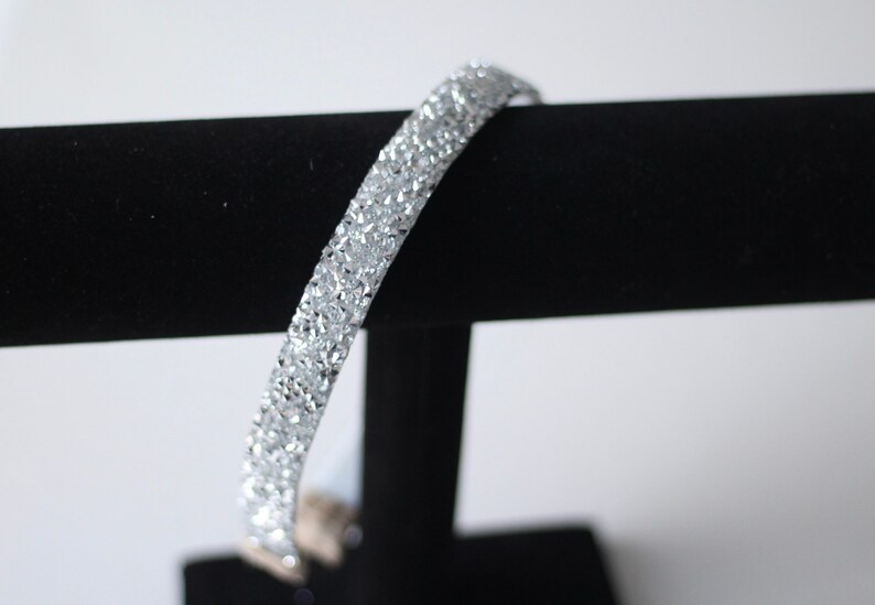 Pure Silver-rhinestone crystal bling rock sparkly thin | Etsy