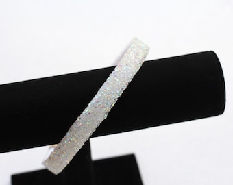 White-rhinestone crystal bling rock sparkly thin headband-shower bridal flower girl-ladies/girls/toddler hair accessory head piece headwear