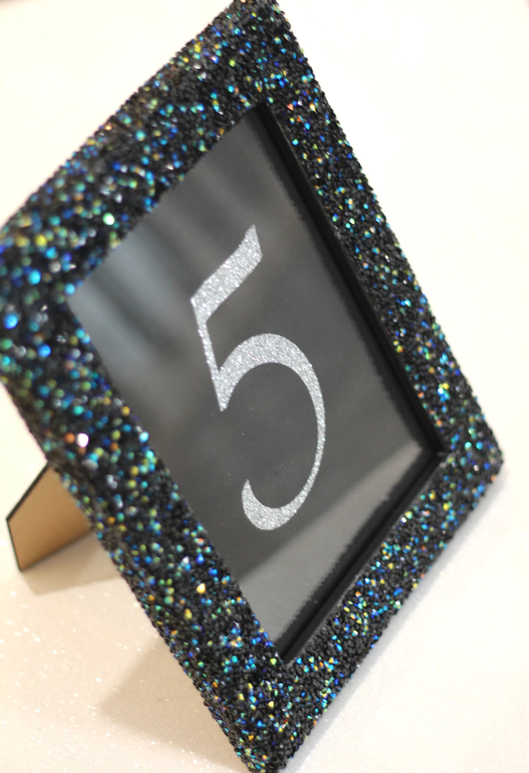 Silverblackrhinestone bling picture photo framewedding Etsy