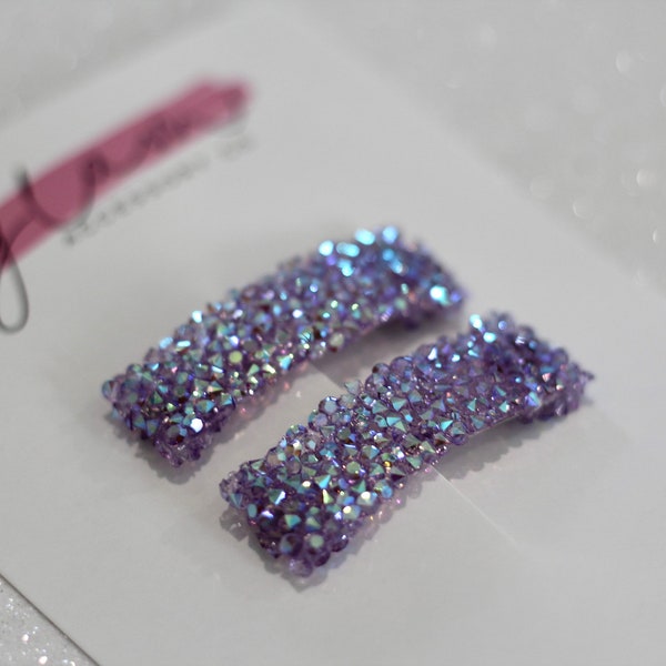 Crystal Hair Clip Etsy