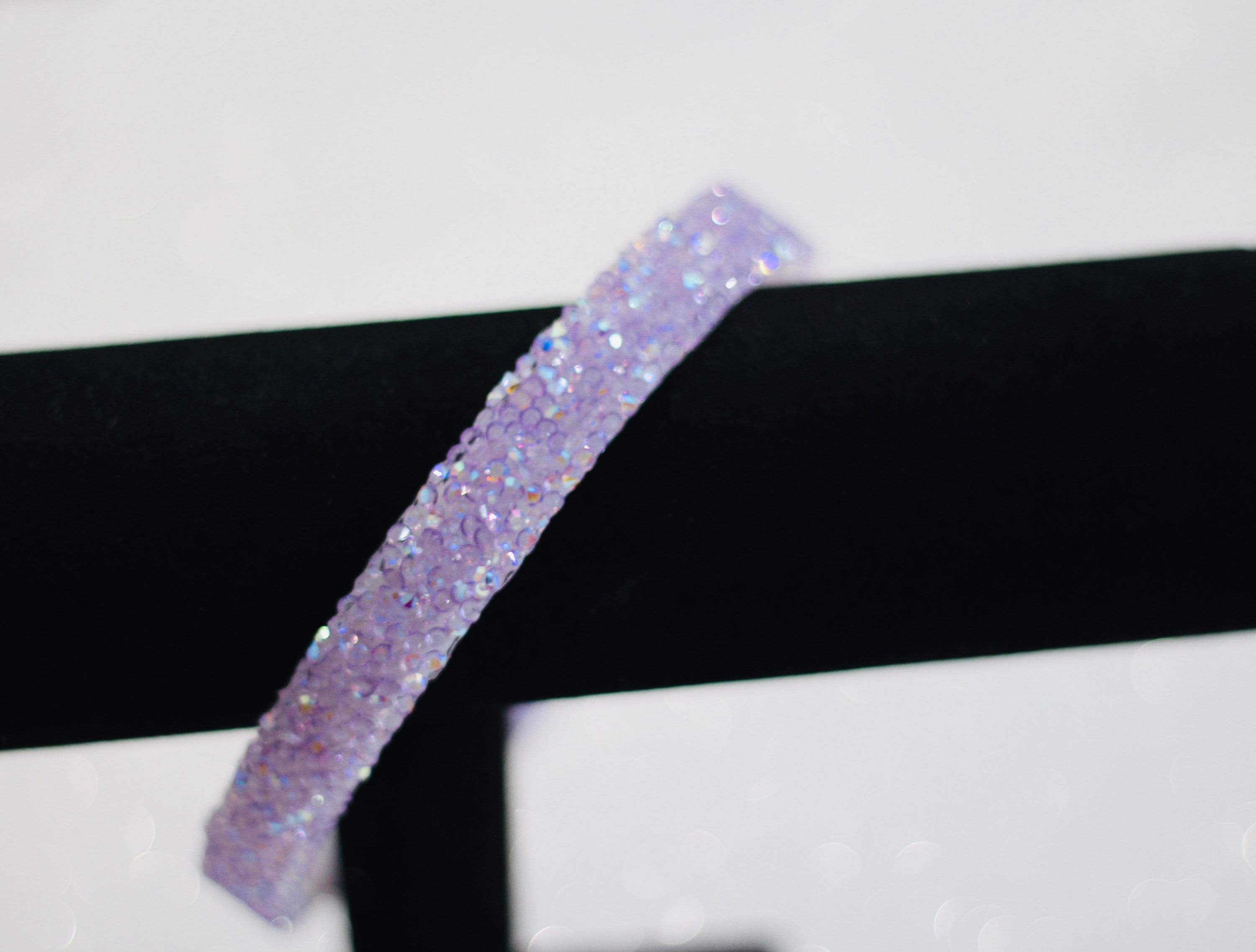 Luxury headband with purple and lavender rhinestone decor beautiful. Lavender Rhinestone Headband - Etsy main image 3