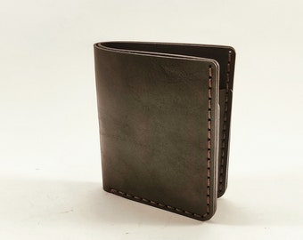 Mens Wallet, Card Wallet, Vertical Leather Wallet, Leather Bifold Wallet, Brown Minimalist Leather Wallet, Mens Slim Wallet