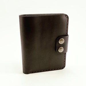 Cartera de cuero de alta calidad, Personalizar con nombre o iniciales, Cartera Bifold, Cartera de cuero hecha a mano, Cartera minimalista Man Wallet